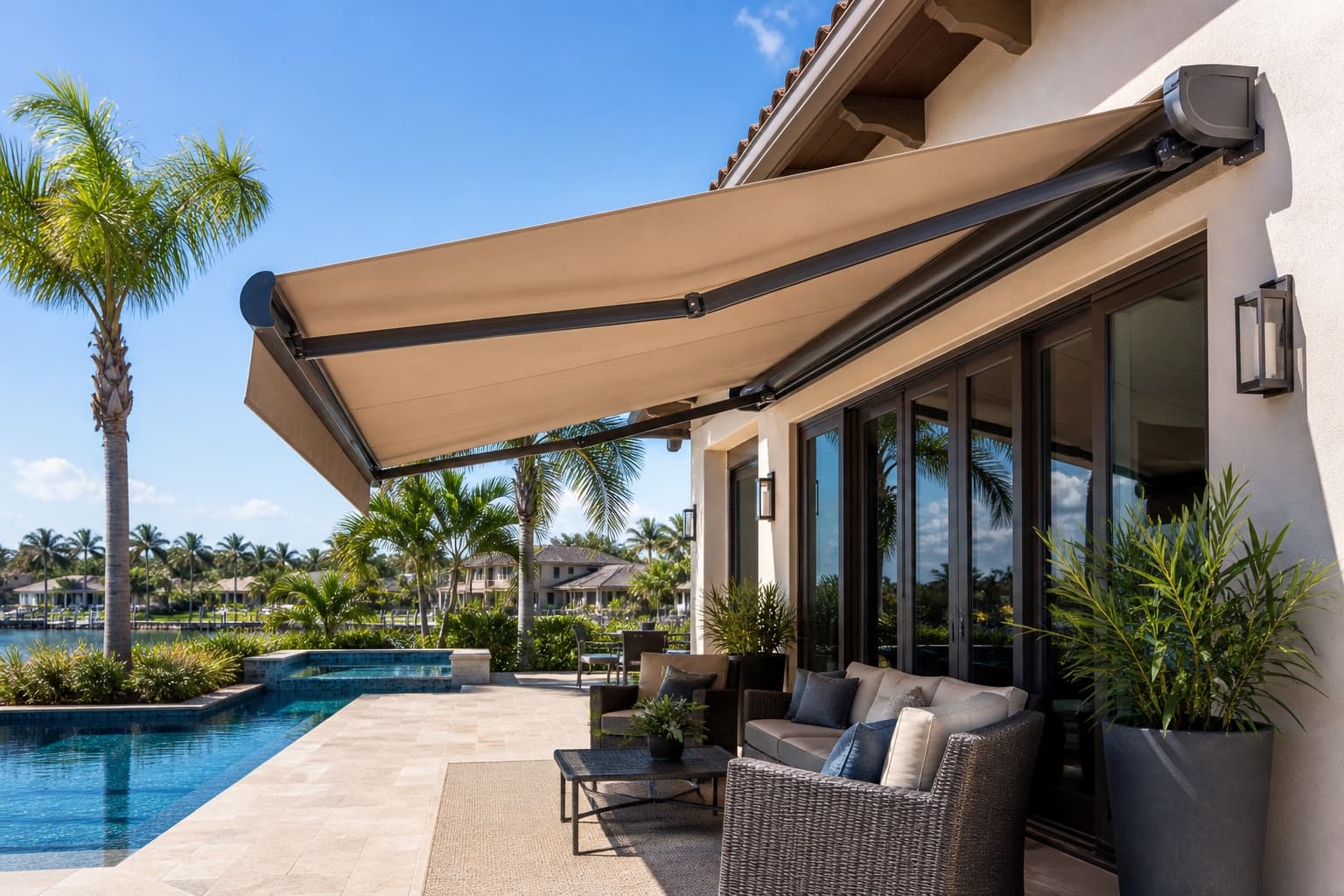 Custom Retractable Awnings in Sarasota